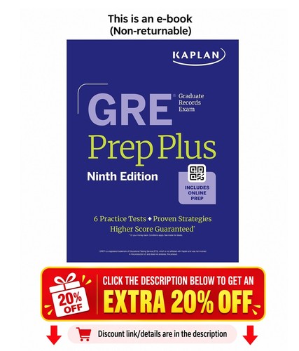 Gre prep plus ninth edition - gre,