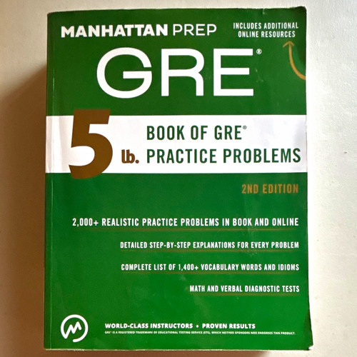 Manhattan prep gre book - prep, lb.